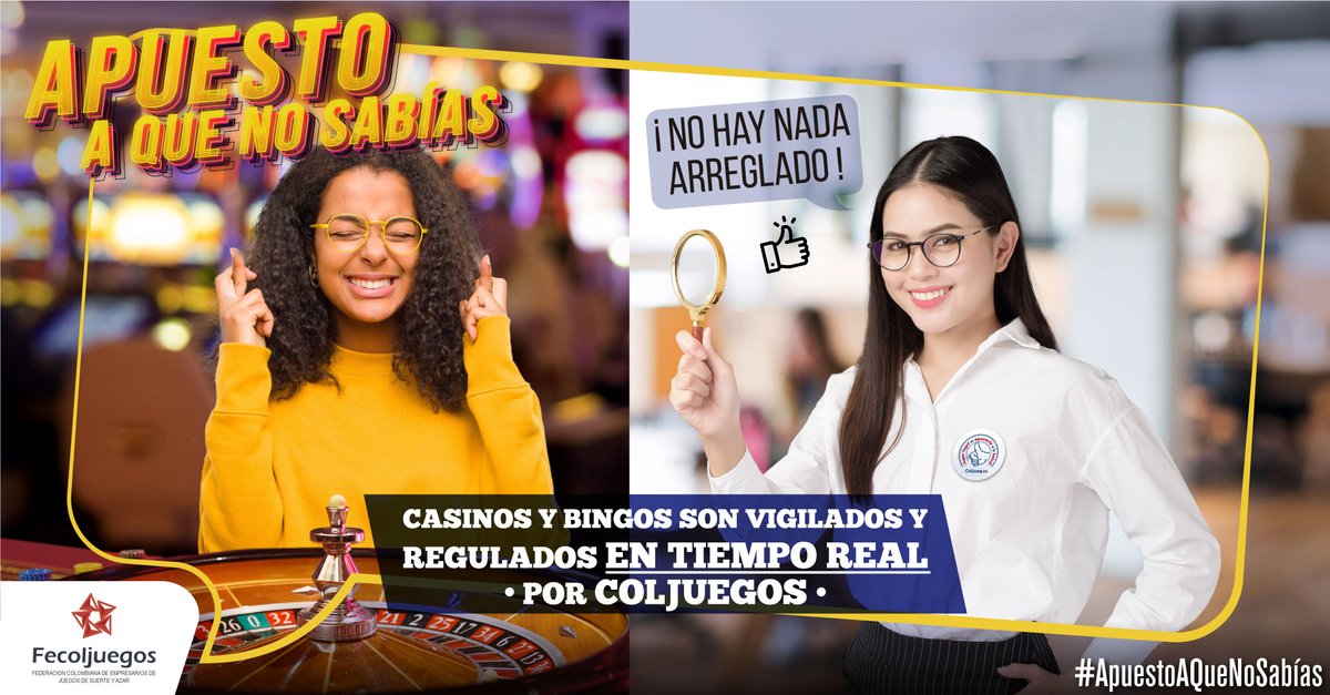 Fecoljuegos's tweet photo. #CasinosBioseguros y #BingosBioseguros son 100% confiables, contamos con el respaldo de legalidad de @ColjuegosCo Y ante la emergencia por la COVID-19 #ApuestoAQueNoSabías a que adecuamos nuestros espacios con responsabilidad y compromiso por la salud de todos los colombianos. https://t.co/osRJHNEovy
