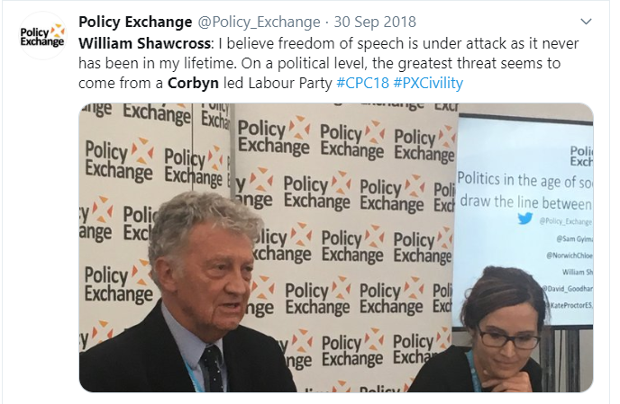 4/x What about 'William Shawcross' I'm sure this might be a new name to most people.  BTW guys - Twitter is great at search>>  https://twitter.com/search?q=%22william%20shawcross%22%20%22corbyn%22&src=typed_queryNext in my thread - we'll look at Shawcross's think tank "THE POLICY EXCHANGE" 