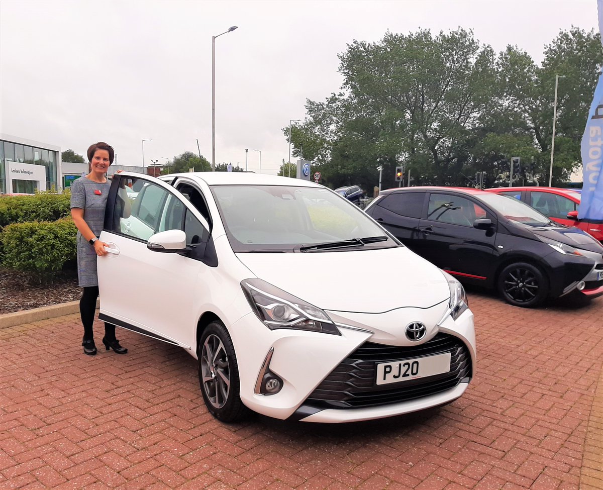 VantageMotorGrp's tweet photo. Sometimes our deals are too good to resist for ourselves! Cheryl, our #Toyota #Blackburn Host traded in her beloved AYGO for this stunning #Yaris.
Now with savings up to Β£4,593 how could Cheryl say no to a new #20Reg Yaris? Find yours π https://t.co/suxNoBJk5m https://t.co/kKyPNWqa4W