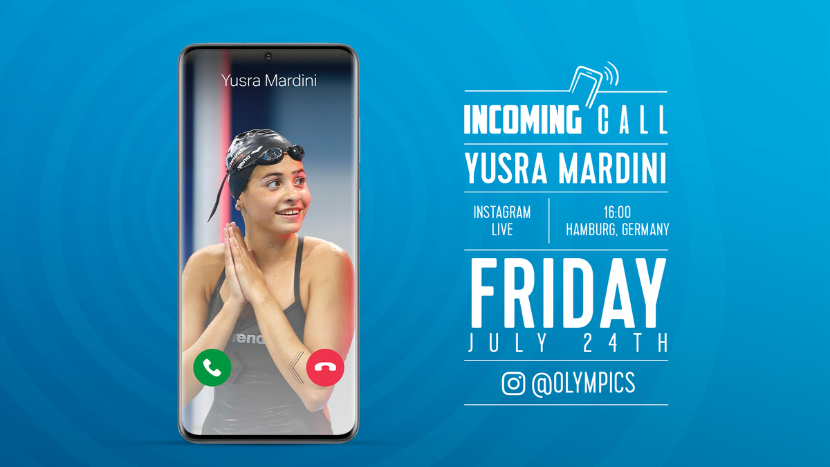 📅 Set your reminders! 📅 Join us live tomorrow as we catch up with @RefugeesOlympic star @YusraMardini over on our Instagram page. @Airbnb #OlympianExperiences