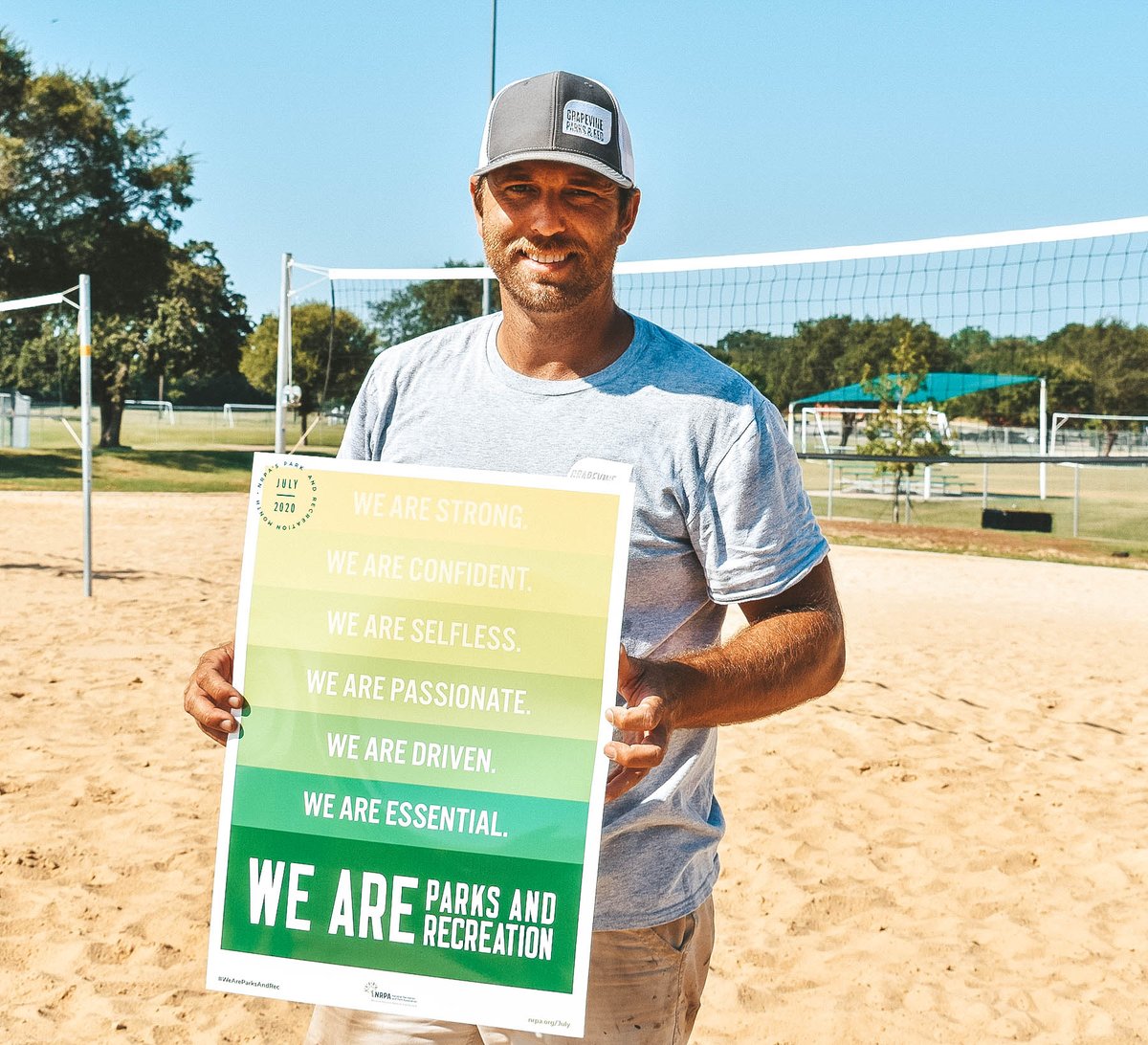 gograpevine's tweet photo. The Grapevine Parks &amp; Recreation staff work hard to keep parks &amp; facilities pristine &amp; open for patrons. 🌳❤️
In honor of #NationalParkandRecMonth, @nrpanews asks everyone that supports parks &amp; recreation to share how it has impacted their lives. #GoGrapevine #ThankAParkAndRecPro https://t.co/MFGRYpey5I