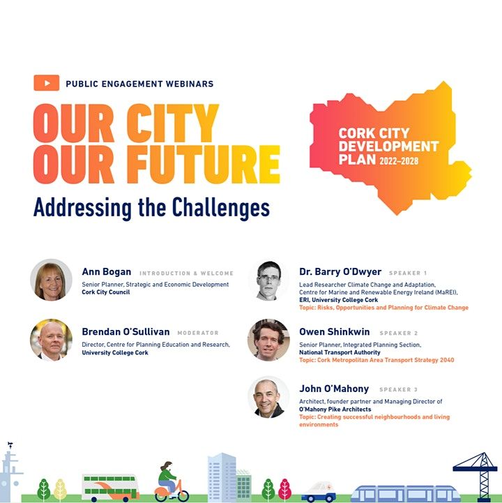 corkcitycouncil's tweet photo. 🏙️ Sign up for our 2nd public engagement webinar! 👩💻
In preparation of the City Development Plan we are running 2 public engagement webinars to kickstart discussions on the future of our city
🗓️29 July
🕗7pm
ℹ️Tickets are free & all welcome: https://t.co/HiuVYYOv4J https://t.co/cgA1VxFGzA