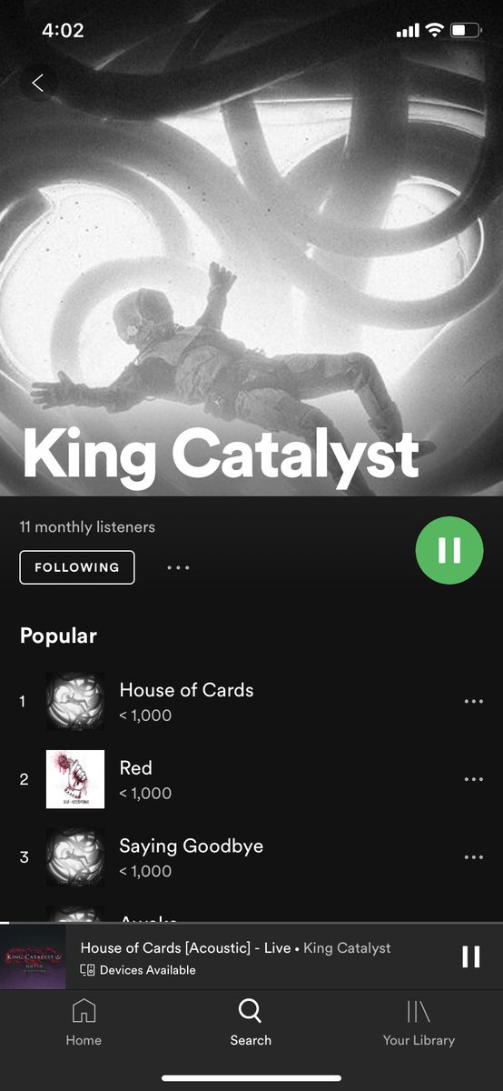 <a href="/Spotify/">Spotify</a> King Catalyst <a href="/KingCatalystCAN/">King Catalyst Band</a>