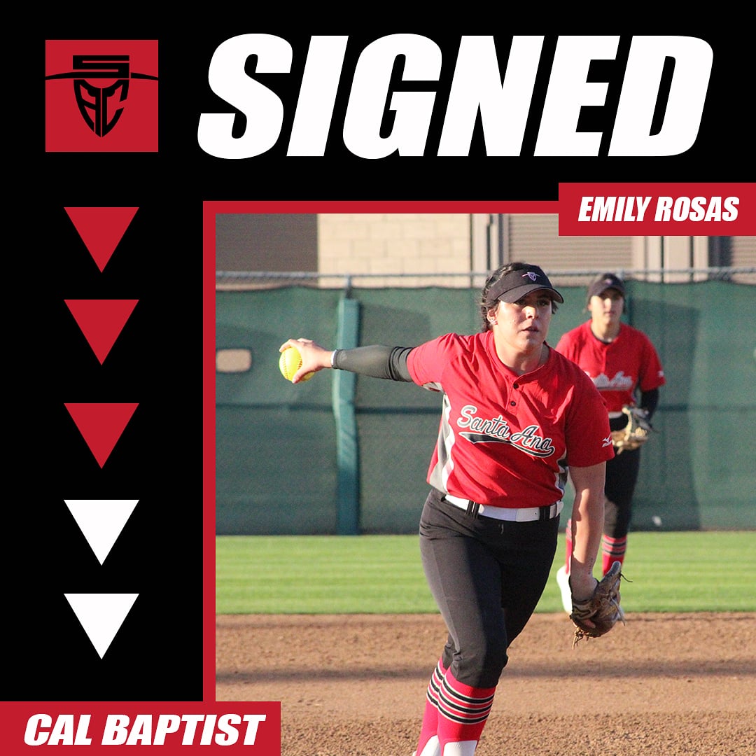 SACDons's tweet photo. It's official! ✍ Emily Rosas has signed with @CBUSoftball 🙌 

Emily posted an ERA of 1.66 with 9 wins in her only season at SAC.

#DonsRoll #DonsMovingOn https://t.co/bCkKV2BKPv