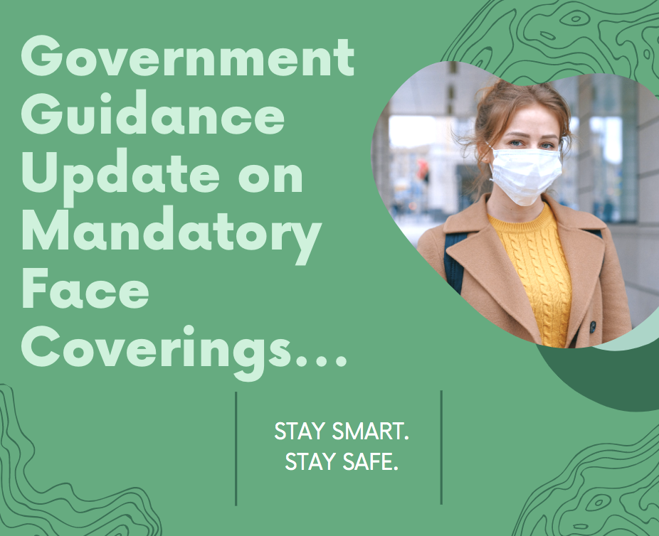 It was announced by the Government that face coverings are mandatory within shopping centres as of Friday 24th July.
 
We would like to confirm all shoppers must wear a face covering when visiting Jackson Square and our stores for the safety of others and yourselves.