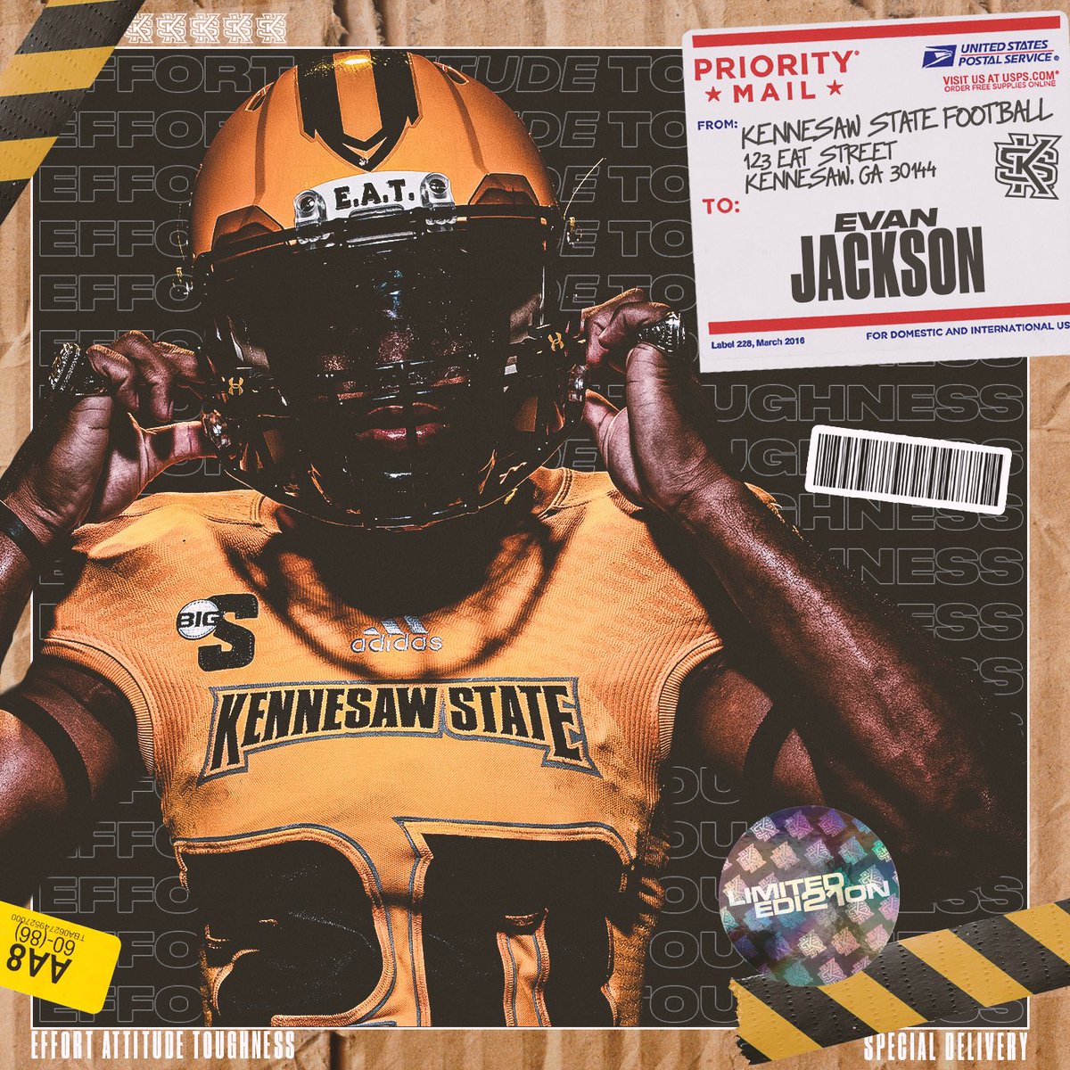 EliteEJJ3's tweet photo. AGTG- Blessed to receive an offer from Kennesaw State University!! 
@Coach_Burks @KSUEATzone @CoachChesnutKSU @AntonioAndrew41 @Mansell247 @RecruitGeorgia @RisingStars6 
#EAT https://t.co/HleAml0OY7