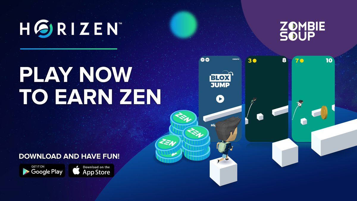 horizenglobal's tweet photo. You can earn $ZEN for playing games? 😱

Yep, and we are addicted! 🤩

Download Blox Jump by @zombiesoup for Android today. https://t.co/3fAvZ8sbjg https://t.co/TwthrNxVQN