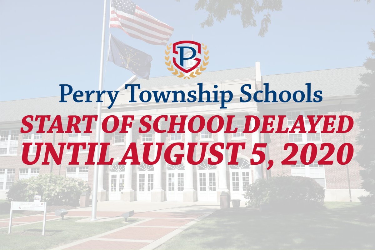 The start of in-person &amp; virtual classes is delayed until 8/5. K-5 students who chose in-person learning will attend school M-F. Students in grades 6-12, who selected in-person learning will attend school 2 days &amp; do remote learning the other 3 days. MORE: perryschools.org/news/classes-d…