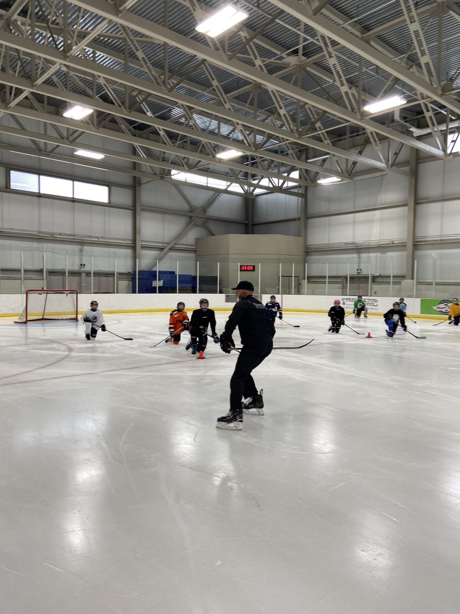 CHCanada's tweet photo. Busy night as we have 5 sessions this evening at the Grant Harvey! Dax has taken over the NHL side while Stacy runs the Olympic side! If youβre on the ice in Fredericton tonight itβs with Champions! #SummerDevelopment #Championslifestyle https://t.co/9FjSdqw6RW