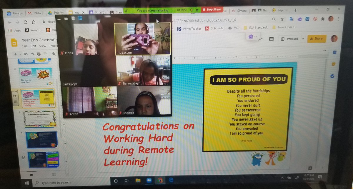 IrisILacson's tweet photo. I'm truly so proud of how our Jump Start students have risen to the challenges, persisted, and worked hard during the past three weeks! They have also loved @nearpod and can't wait to use it again in August! @VanceCoSchools https://t.co/Hdnpr4nuqj