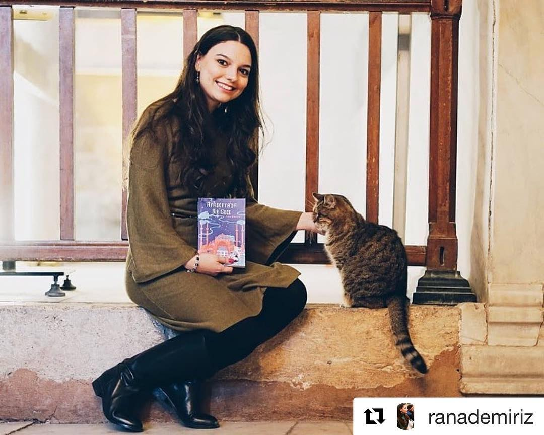 Cat saying goodbye to her guests