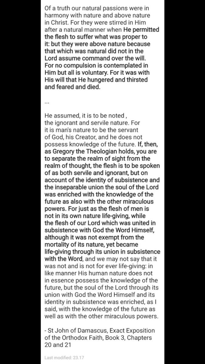 As the Fathers explain, the humanity of Christ was deified as a result of the union with the Word, and thus His humanity is also made perfect as well, He voluntarily underwent suffering and human limitations. This DOES NOT negate His true humanity as those are proper to humanity.