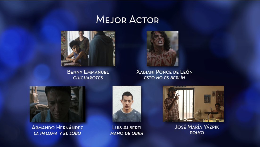 AcademiaCineMx's tweet photo. Los nominados a Mejor Actor son: https://t.co/93eiyv2pbP