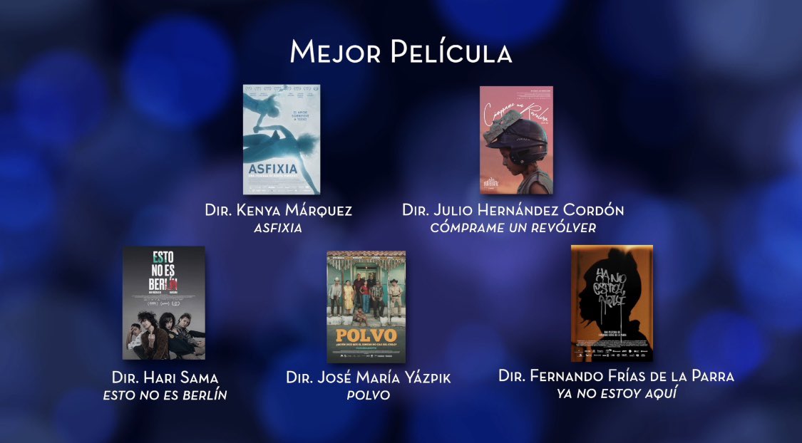 AcademiaCineMx's tweet photo. Las nominadas a Mejor Película son: https://t.co/YBMGkZFUGv