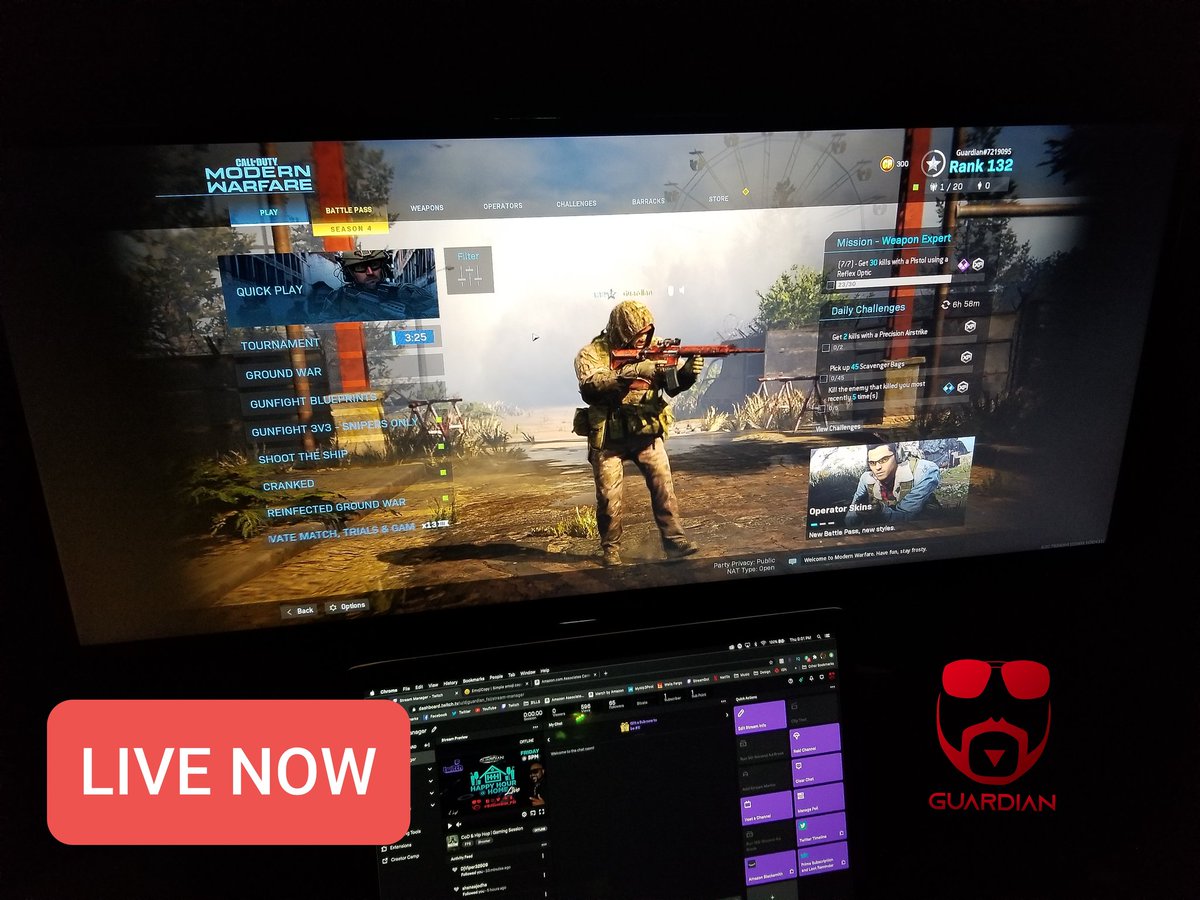 DJGuardian_FSI's tweet photo. CoD and some 90s Hip Hop!
#CODMW #ModernWarfare #CallOfDuty #TriniGamer #DJsWhoGame #UltraWideGaming #Twitch #TwitchTV #Gamer
https://t.co/yHE9EfnW5m https://t.co/PXIrxtfLuL
