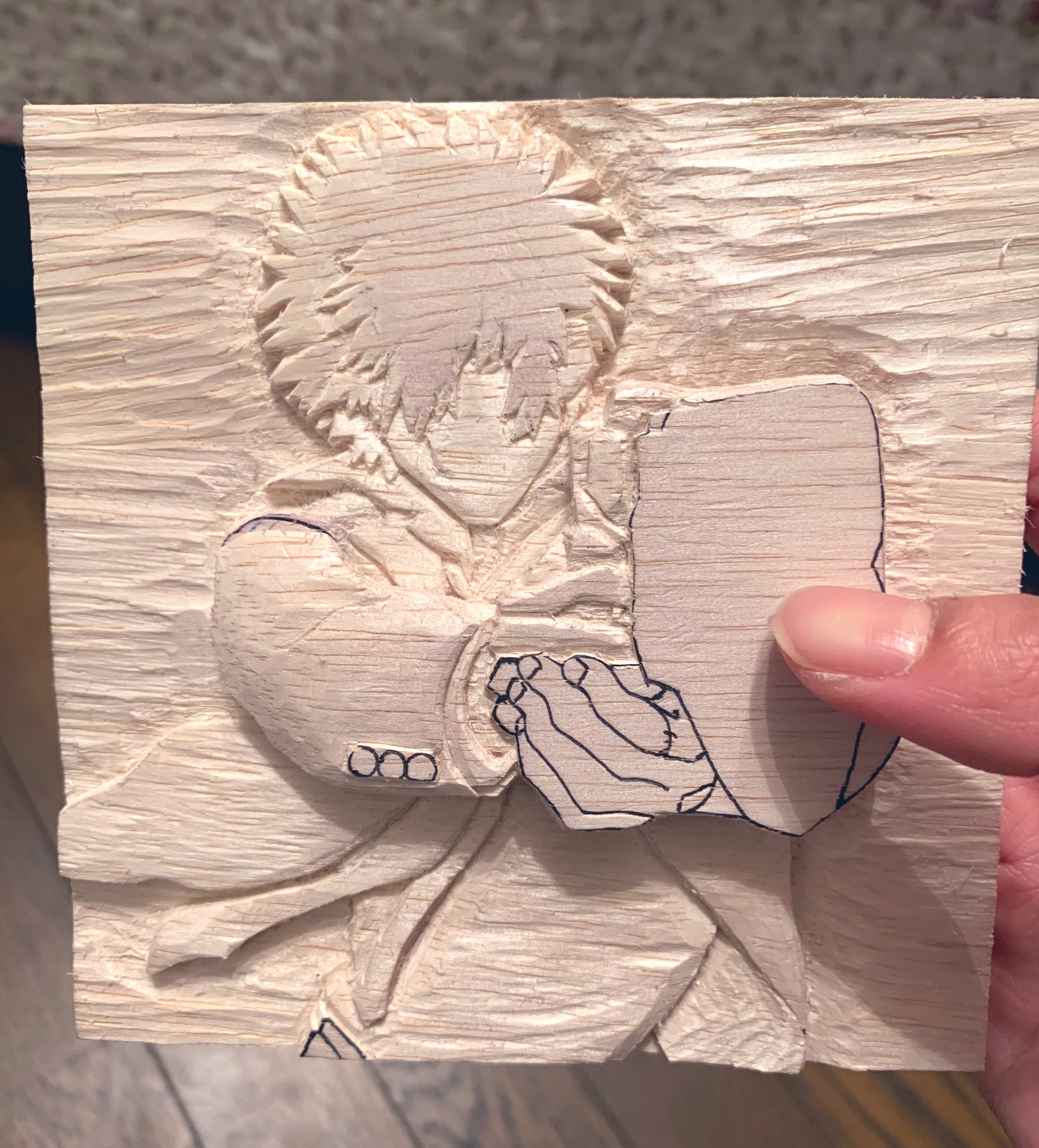 エチオピア木製彫刻 9/12からの個展で、25点限定エディションの原型となった作品