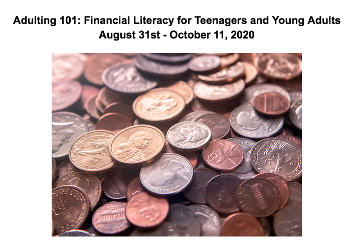 1/ I’m going to be offering a six-week online course titled Adulting 101: Financial Literacy for Teenagers and Young Adults from August 31st - October 11, 2020. Here is the course description (docs.google.com/document/d/1If…)