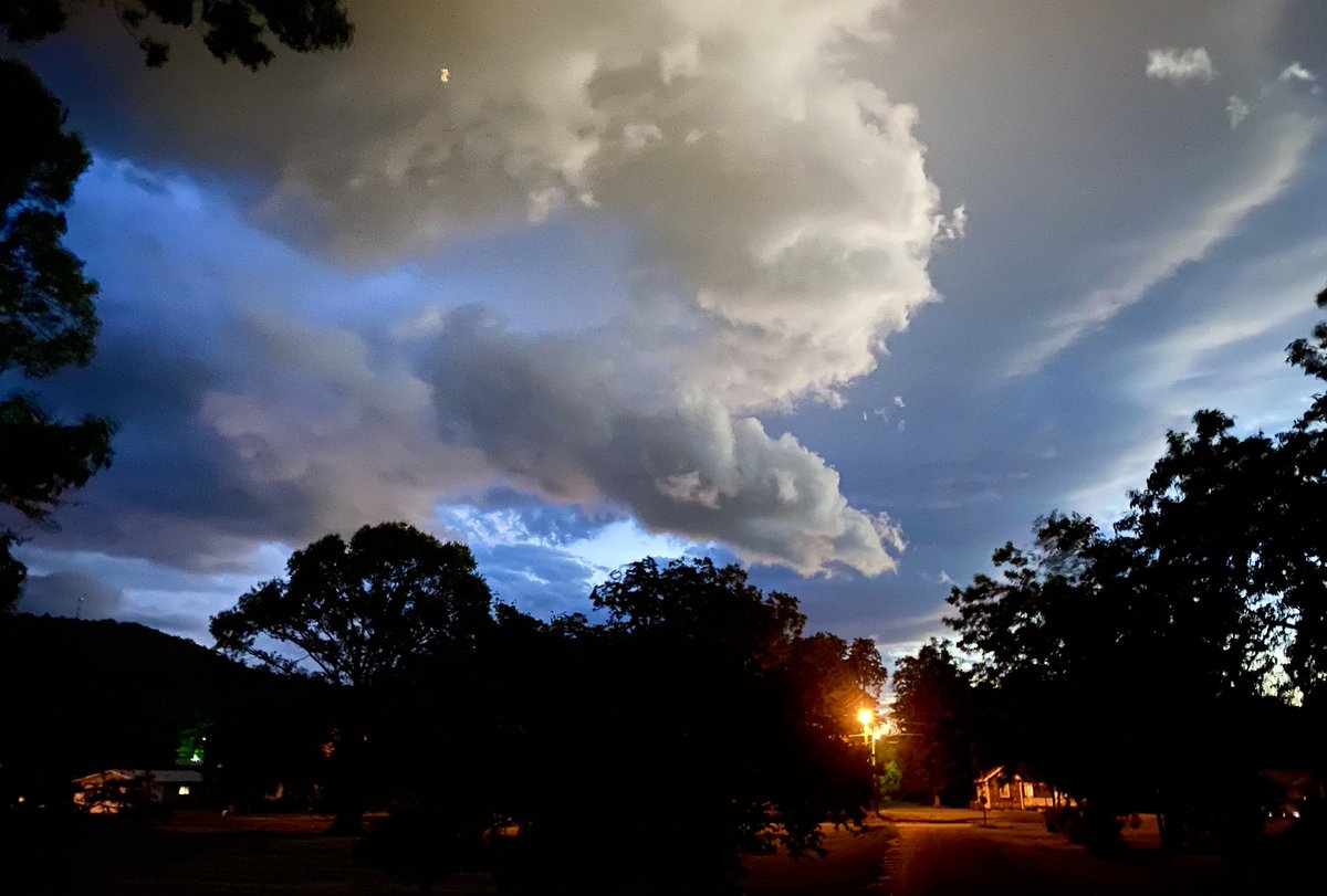 Late evening clouds roll in over Piedmont.
