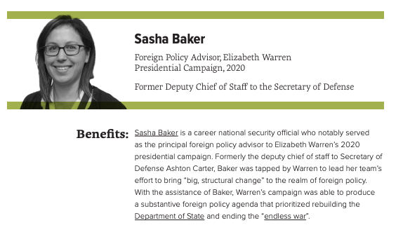 For the position of National Security Advisor, we recommend former W.H. Coordinator for the Middle East  @Rob_Malley, ex-  @FMEP President  @MattDuss, ex-Deputy Chief of Staff to the Sec. of Defense  @SashaNBaker, and former Sr. Advisor to the National Security Advisor  @LorenRaeDeJ.