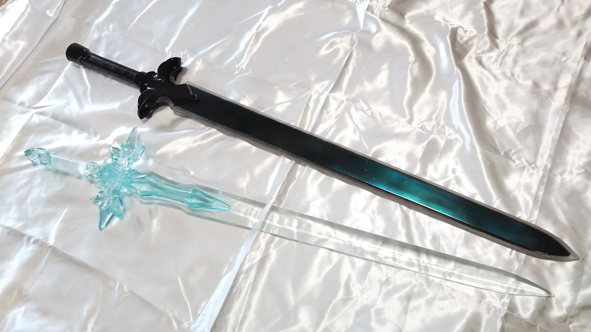 ゆづパパ きど ひろし 一緒に撮影しました Sao 夜空の剣 青薔薇の剣 レジン ゆづパパ きど ひろし 一緒に撮影しました Sao 夜空の剣 青薔薇の剣 レジン