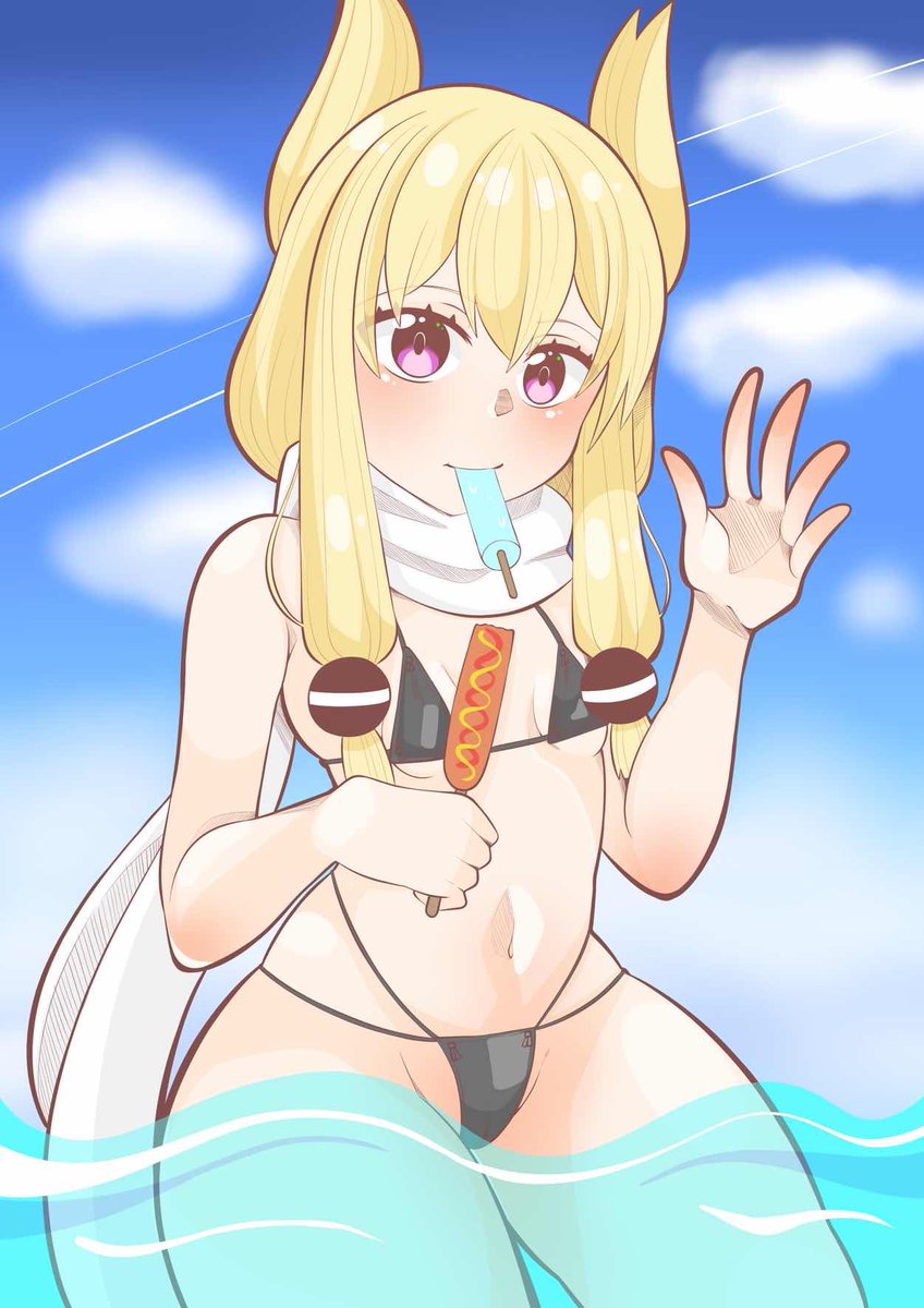 ウォースパイトは海に行ったら
海で遊ぶよりももぐもぐ食べてそう 