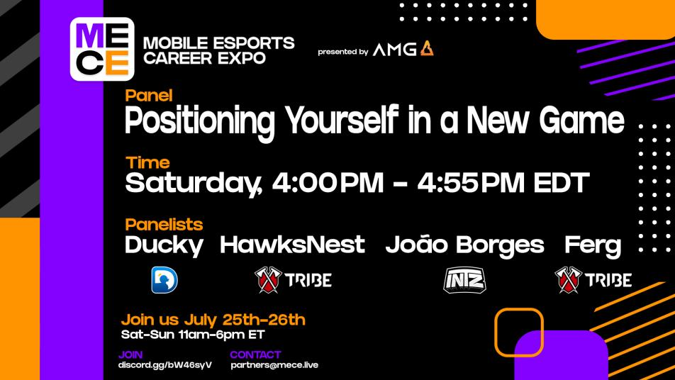 Want to be ready when the next mobile esports title releases?

Check out the Positioning Yourself in a New Mobile Esport panel for tips and tricks to rise to the top of a new game! 

Panelists:
<a href="/duckybtw/">DuckyTheGamer</a> 
<a href="/HawksNest/">hawks</a> 
<a href="/joaocsb/">João Borges</a> 
<a href="/Ferg/">Ferg</a> 

📺➡️ youtube.com/channel/UC-VfE…