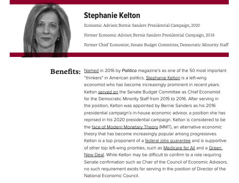 For the position of NEC Director, we recommend former NEC Deputy Director and noted wealth tax supporter  @LilyBatch, COC Member  @BharatRamamurti, former Senate Budget Committee economist  @StephanieKelton, an  @ceprdc senior economist  @DeanBaker13.