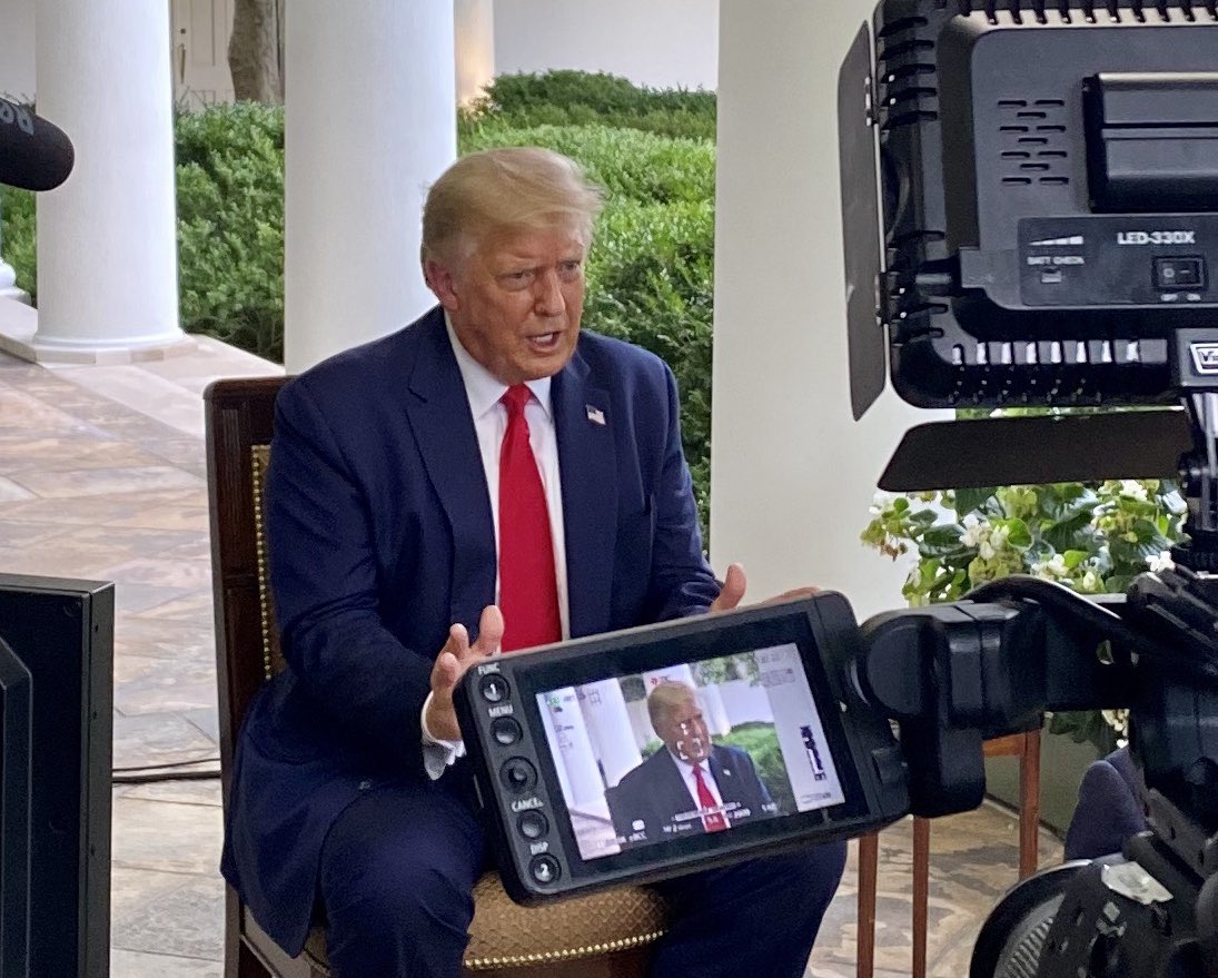 MalloryBlount45's tweet photo. President @realDonaldTrump sat down with @stoolpresidente today to discuss the role that sports plays in the #GreatAmericanComeback. 🇺🇸

...and, of course, pizza. 🍕 https://t.co/gDlRq5o1va