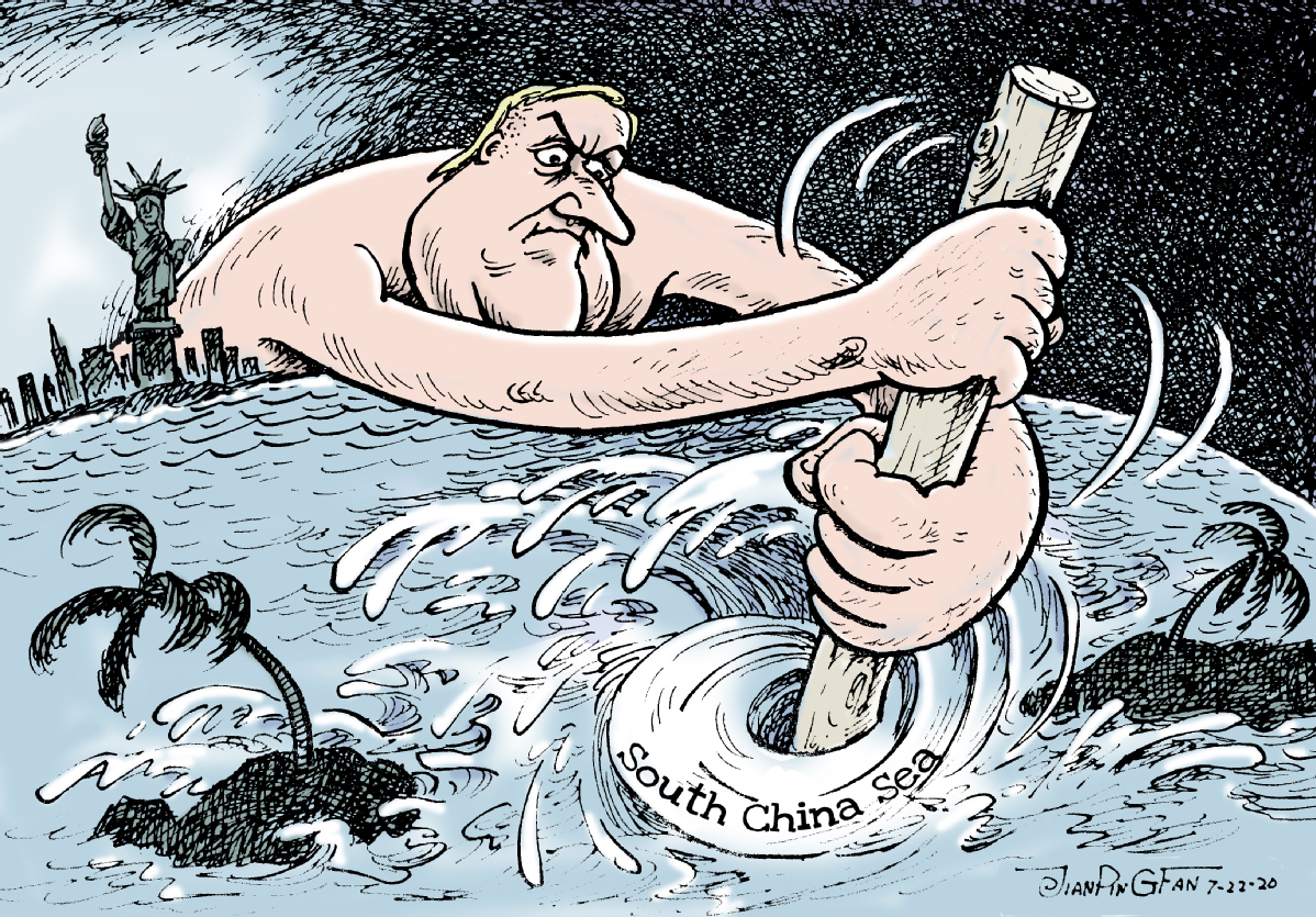 ChinaDaily's tweet photo. Stirring up trouble #ChinaDailyCartoon #SouthChinaSea https://t.co/SPuIfHx3f1