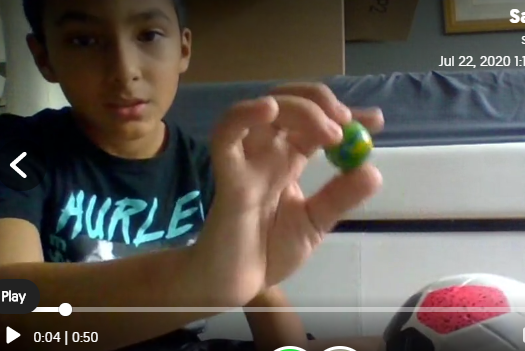 Mr_Sandrin's tweet photo. Consider my socks officially knocked off. Students created models of the Moon, Earth, and Sun. They then recorded themselves on Flipgrid explaining the relationship between them. Amazed by their use of vocabulary and creativity.@NISDScience @NISD @NISDRhodes #NISDsummerlearning https://t.co/GVeXNfau7I