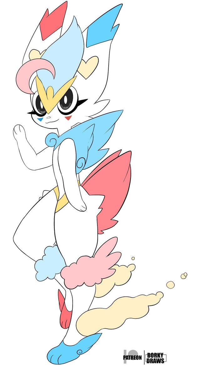 BorkyDraws's tweet photo. Two Pokémon egg fusion adopts! 
First is for @tak__eo a Cinderace and Togekiss fusion!  
Second is for @DaBoiStings fusion is Espeon and Volcarona!  ^^ https://t.co/TTJWqIh514