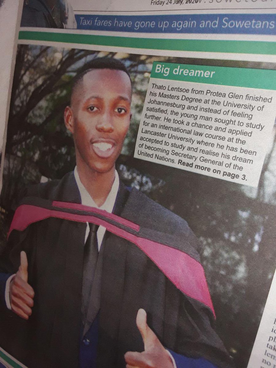 Boy got an opportunity to study in England and seeking funding. LETS MAKE HIM FAMOUS ❤💛💚💙🔥🔥... Retweet!!!

#ANCMustFall #cyrilramaphosa #TheQueenMzansi