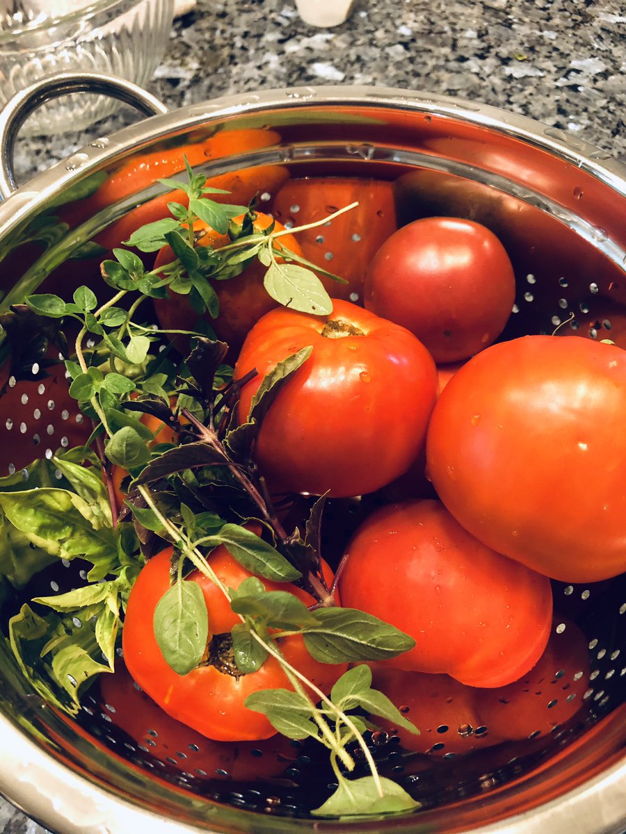 SCK12Chartwells's tweet photo. What to do with all the tomatoes? How about fried green tomatoes, tomato gelée, &amp; homemade marinara!!
#tomatoharvest #healthyandhappy #chartwells https://t.co/ROtp9m8u2q