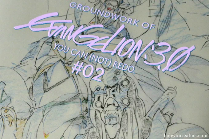 The beautiful genga (key animation drawings) of #evangelion 3.0. See more in the art book - #ヱヴァンゲリヲン新劇場版 : Q アニメーション原画集 下巻 - https://t.co/7dlfRS9diz #artbook #anime #原画集 