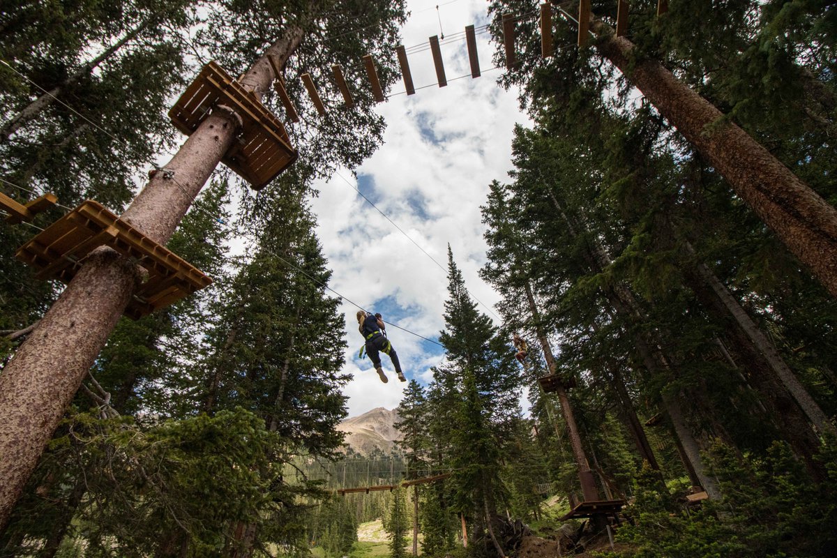 Arapahoe_Basin's tweet photo. The Aerial Adventure Park opens tomorrow! We are so excited and the park is so much fun. Reservations are required. Follow the link to learn more and reserve your spot. https://t.co/QBsLaJSMQN #highalpineadventure #ABasin #LetsLegend https://t.co/O7lRZ1u9VC