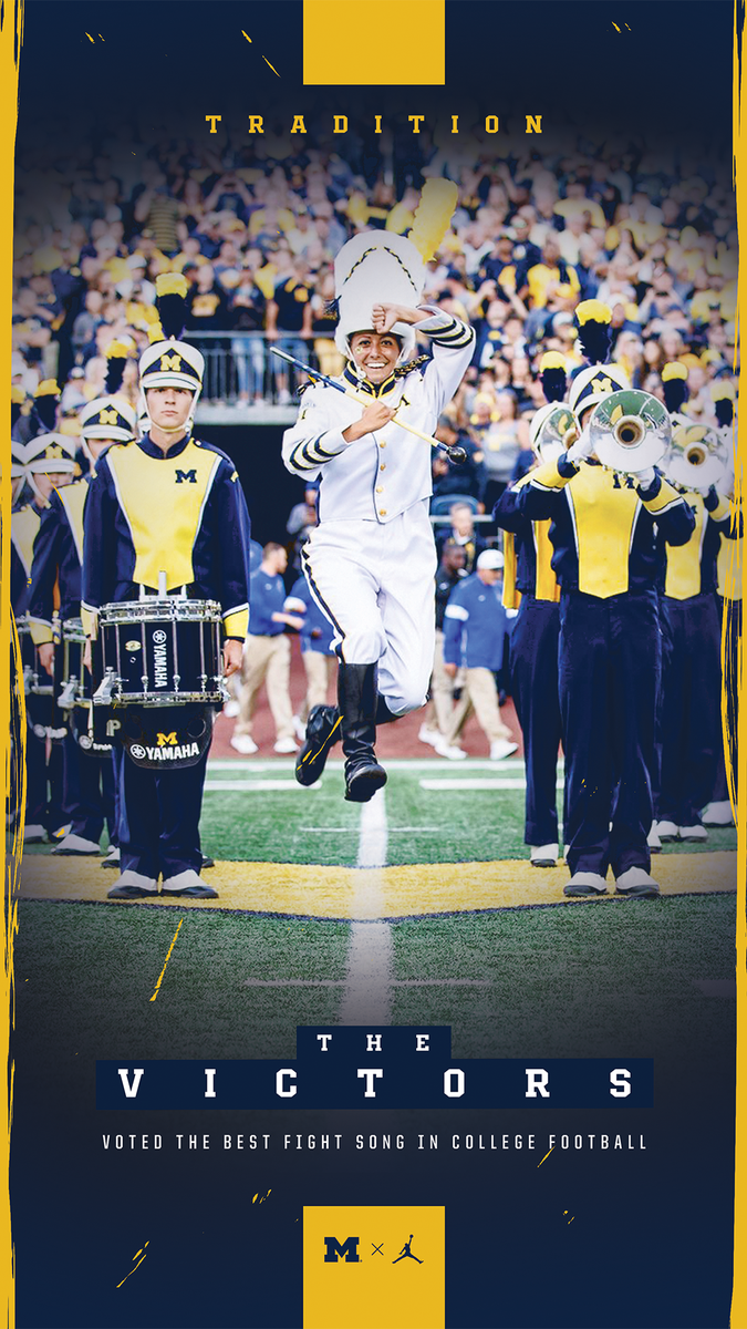 UMichFootball's tweet photo. The best fight song in college football, thanks to @umichband. 〽️ https://t.co/s4tbhjJ90g