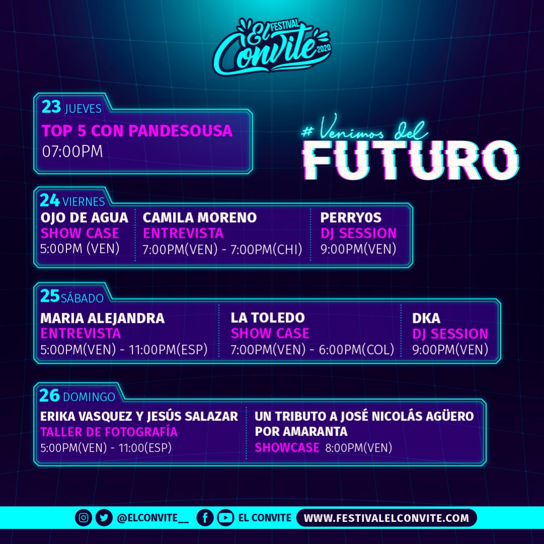 Colócate los audífonos  y sigue disfrutando de las mejores presentaciones musicales que tenemos  para ti esta semana 🗓 🔥⁣⁣

Súbele  el volumen 📱📲 🎮⁣⁣
⁣
⁣#VenimosDelFuturo