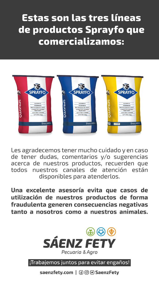 SaenzFety's tweet photo. Hemos detectado que están comercializando un producto para #mascotas bajo la marca #Sprayfo y donde señalan a #SáenzFety como importador y distribuidor autorizado. Dicho producto está ocasionando problemas en los animales. ¡Trabajemos juntos para evitar engaños! https://t.co/ua4V3qyG5p