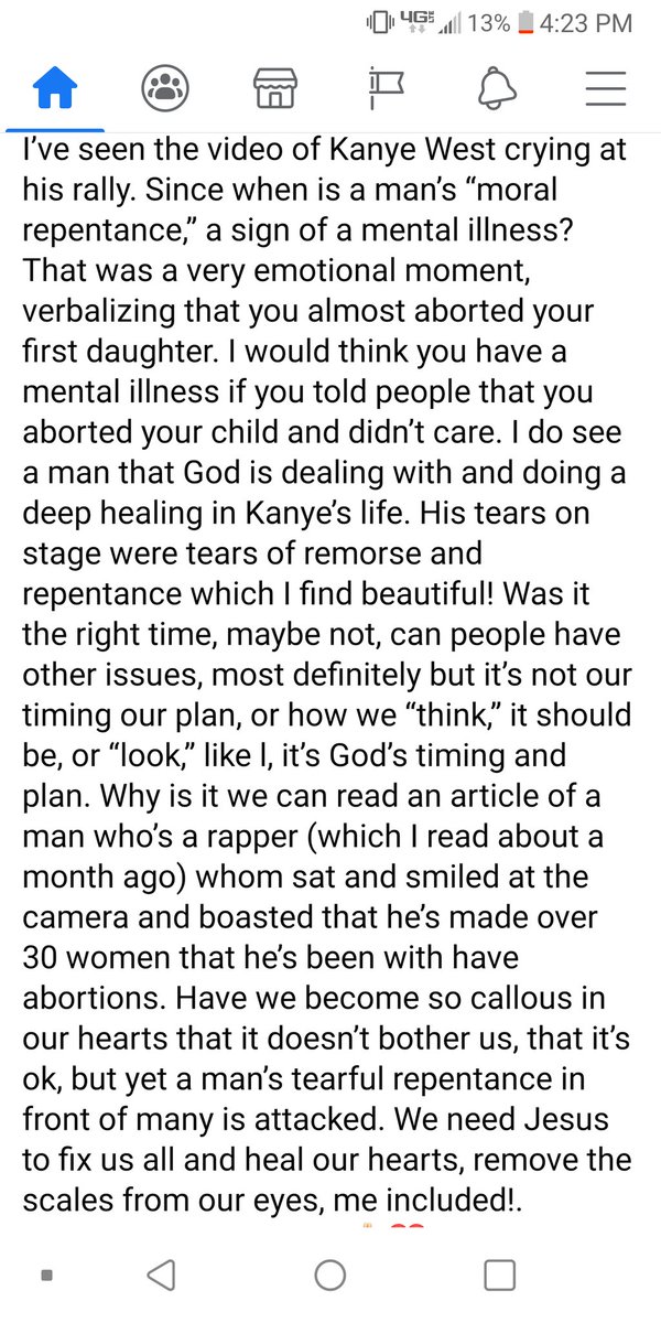 ArtellaBella's tweet photo. My sister in Christ, Faith C. wrote this!!🙏🏼🗣
So dead on about #Kanye
Truth.
We think your brave Kanye,
God will not fail us!
#JesusIsKing
#Repentance
#REPENT
#CrazyForGod
#Spirituality
#spiritualawakening https://t.co/6iYFcKqcbu