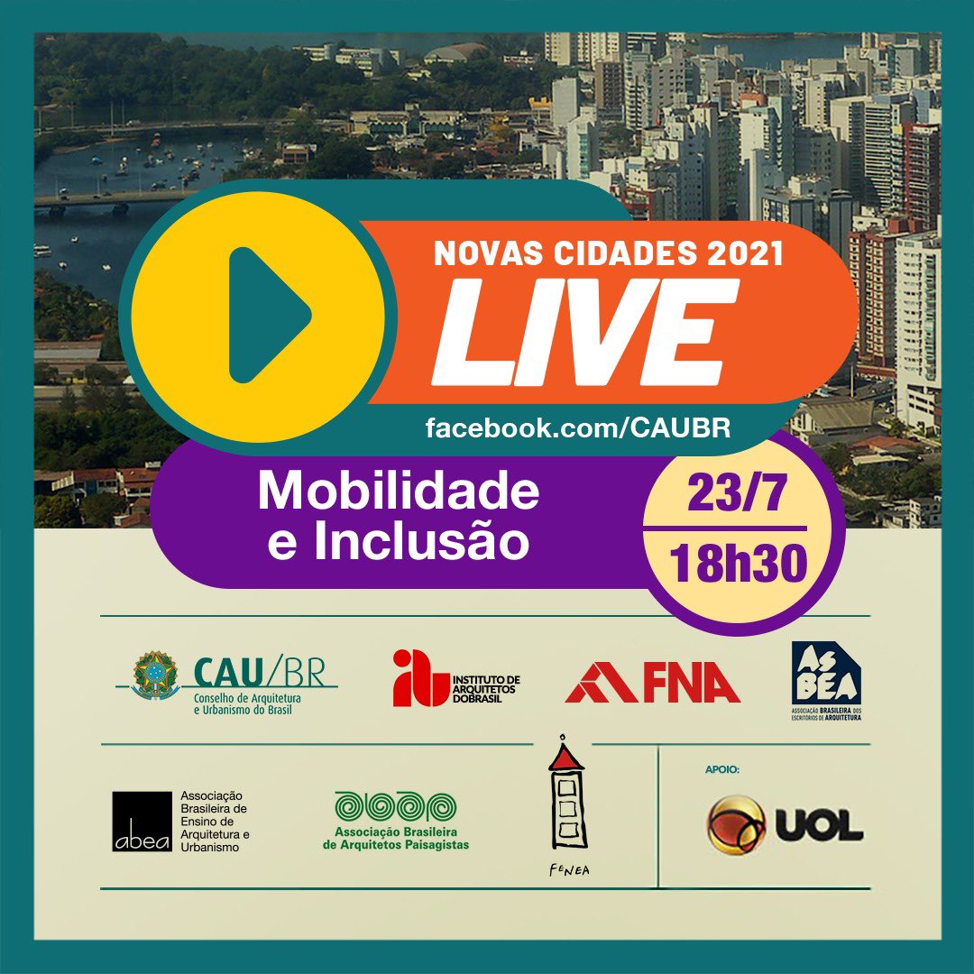 Red_SIMUS's tweet photo. AGORA: Projeto Novas Cidades 2021 vai debater o tema "Mobilidade e Inclusão – Circulando pela cidade: novas dimensões da mobilidade urbana". Assista AO VIVO nos links abaixo ⬇️
https://t.co/xJzJxky78E
https://t.co/MYkhQArhNy https://t.co/Mb2pDw1AlR