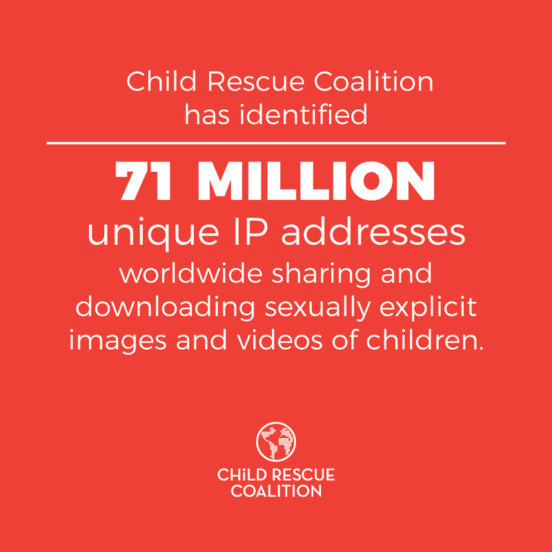 ChildRescueCo's tweet image. That's 71 million computers viewing countless obscene images and videos of children. And so many kids losing the innocence of their youth to a heartless predator. We will always fight for those who don't have a voice, and hope you will too.