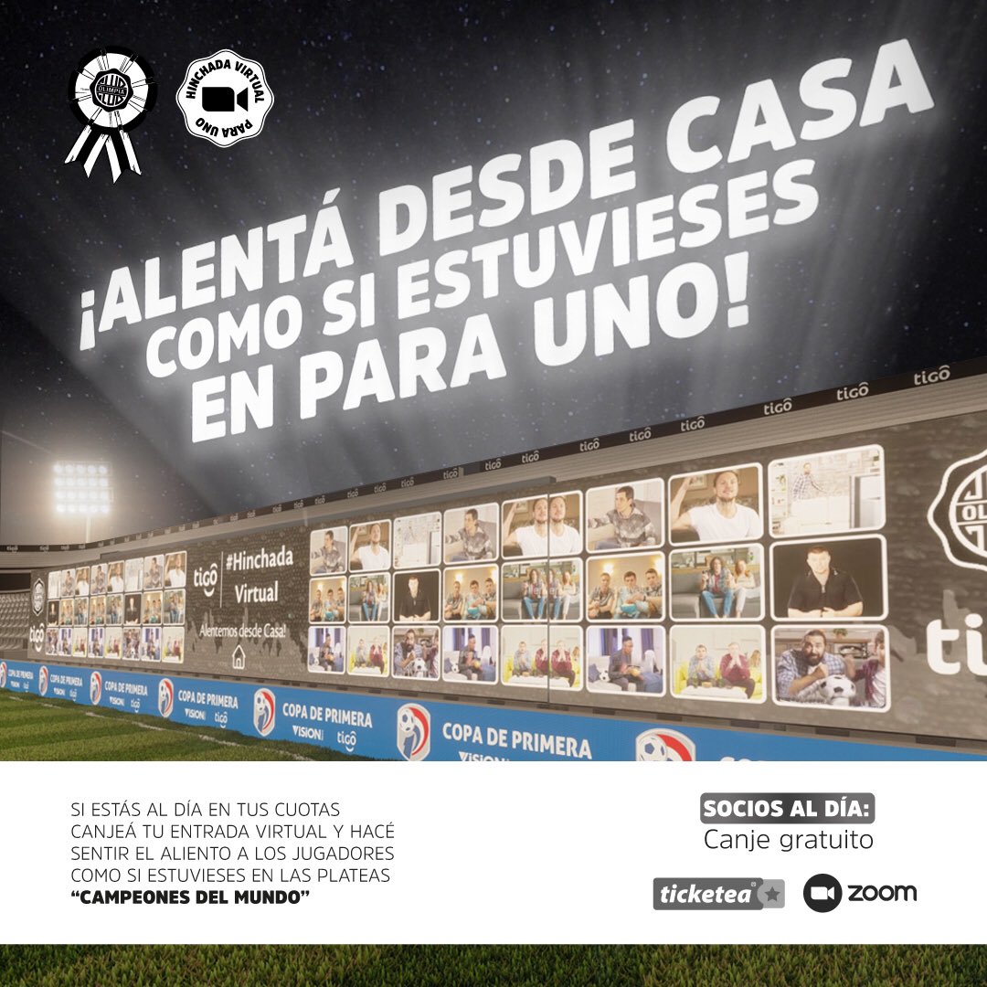 elClubOlimpia's tweet photo. ¡Este domingo alentá a los jugadores en Para Uno desde tu casa! 💪🏾
Desde mañana a las 10 podés canjear tus pases si sos socio al día en @Ticketeapy y alentar a los jugadores desde Plateas “Campeones del Mundo 79”.
⚠️ Plazas limitadas
#HinchadaVirtualEnParaUno
#SeamosLeyenda https://t.co/z9wGqIQr9A