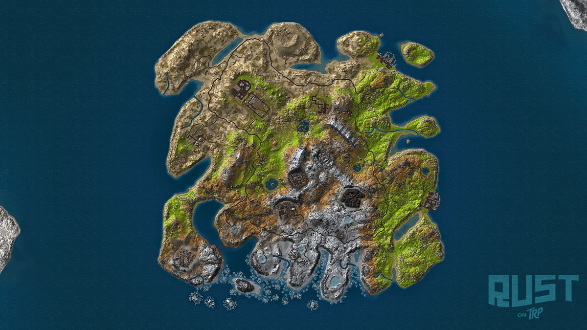 PlayTRP's tweet photo. 📝 RUST is launching TOMORROW

🗺️ Have an early peak at the map! https://t.co/bzNbmN0kIJ