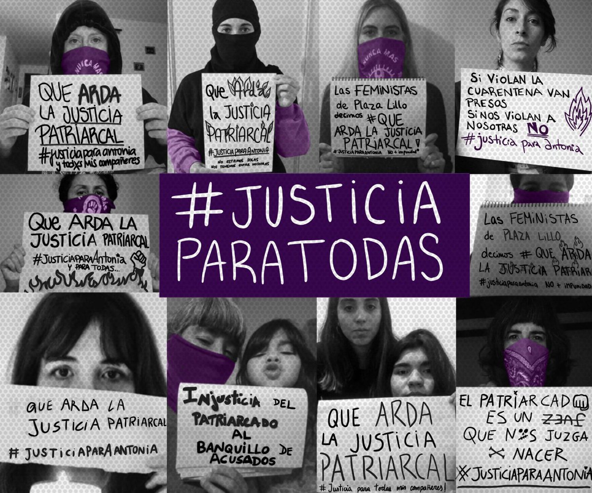 PlazaLillo's tweet photo. Las Feministas de Plaza Lillo decimos FUERTE Y CLARO:

#queardalajusticiapatriarcal
#JusticiaParaAntonia
#JusticiaParaToda
#NiUnaMenos https://t.co/g519uQgM2H