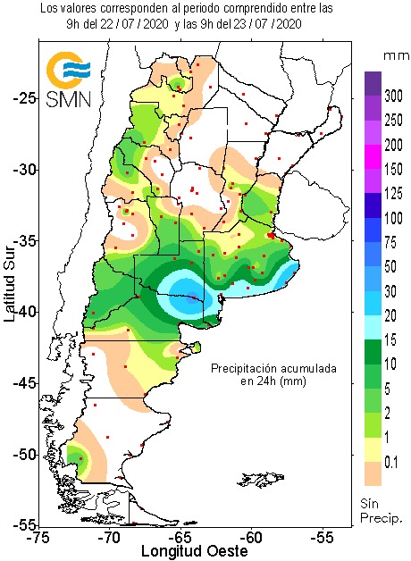 AseguraTuCampo's tweet photo. Registro de precipitaciones en el día de ayer. En el sudeste de Bs As las lluvias no aflojan y la siembra de los trigos ciclo-corto se atrasa y comienza a verse comprometida algunas zonas. https://t.co/jL2q6GPmO3