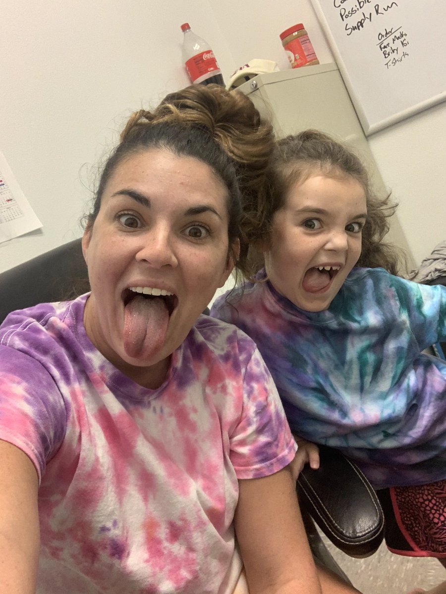 When you are mowing the practice field and charge your phone. You sometime get a surprise from a pretty women and a pretty little girl.