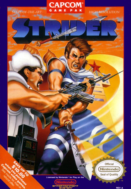 Some of these no-shows are true mysteries. Strider was seemingly made for the Japanese market, and Capcom even backed a manga series and a cassette with the theme song! Yet they only released the game in America. A proto of the Japanese version is out there, if you're interested.