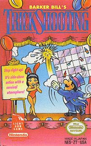 But what was the first NES game made in Japan but not released there? Probably Gumshoe, a light-gun title from the early NES days. Nintendo would make other gun games just for North America, too. Check out To The Earth and Barker Bill's Trick Shooting!