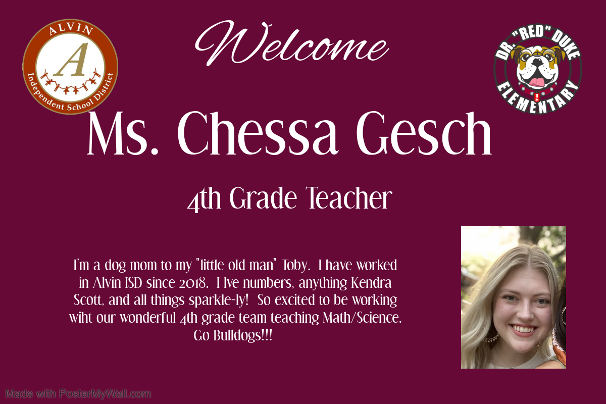 DukeElem's tweet photo. We are excited to welcome Ms. Chessa Gesch to our Duke family! https://t.co/K6q99cCZsH
