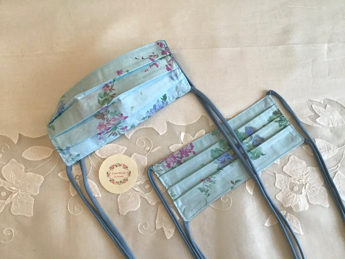 LoveWorksByS's tweet photo. Gorgeous Watercolor Floral Face Masks!  Available for adults, and in Mommy/Daughter sets!  LoveWorksBySuzanne an Etsy Shop:  https://t.co/ZaT6JNU4cX
#LoveWorksBySuzanne #LoveWorks #FaceMasks #CustomFaceMasks #HandMadeFaceMasks #WatercolorFloral #FloralFaceMask #Mommy/Daughter https://t.co/qTDuoTZfDi